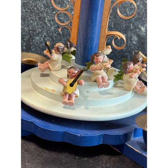 Vintage Richard Glasser Angel Musician Orchestra 1605 Pyramid 2 missing angels - Picture 8 of 14